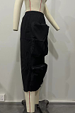 SUPER WHOLESALE | Front Split Cargo Skirt