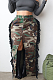 SUPER WHOLESALE | Tassel Fron Split Camo Skirt