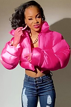 SUPER WHOLESALE | Puffy Zipper Up Down Jacket in 2 tones