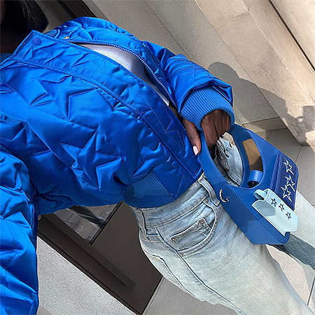 SUPER WHOLESALE | Puffy Button Up Jacket in Solid