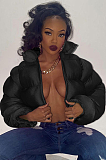 SUPER WHOLESALE | Puffy Zipper Up Down Jacket in 2 tones
