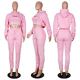 SUPER WHOLESALE | 3-piece Set with Hoodie Crop Top, Tanks, Jogger's Pants