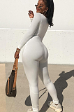 SUPER WHOLESALE | Square Neck High Elastic  Jumpsuit in Solid