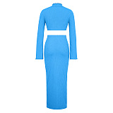 SUPER WHOLESALE | Pit Material Flare Cuff Skirt Set