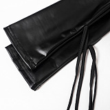 SUPER WHOLESALE | Woolen Hem Pu Strap Dress