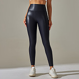 SUPER WHOLESALE | PU Material High Elastic Plus Size High Waist Pants