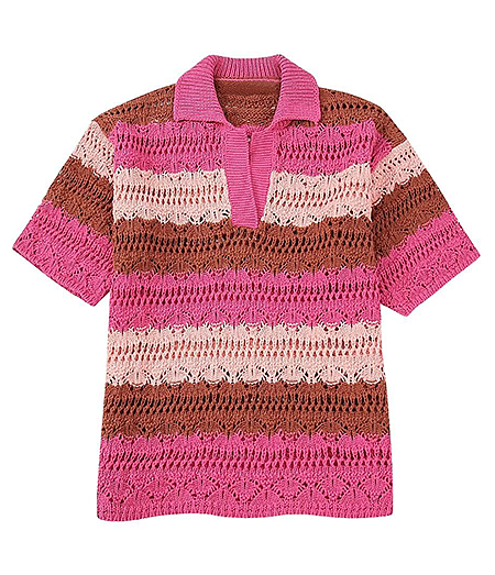 SUPER WHOLESALE | Knitted Short Sleeve Shirt Top