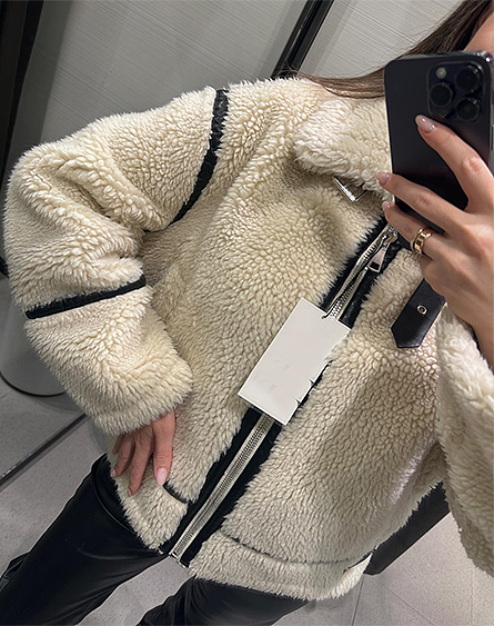SUPER WHOLESALE | Sherpa-style Thick Jacket