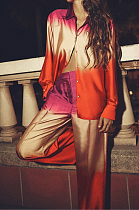 SUPER WHOLESALE | Tied-dye Gradiant Shirt Top & Straight DownPants