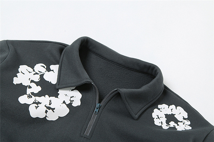 SUPER WHOLESALE | Shirt Collar Half Zip Up Top