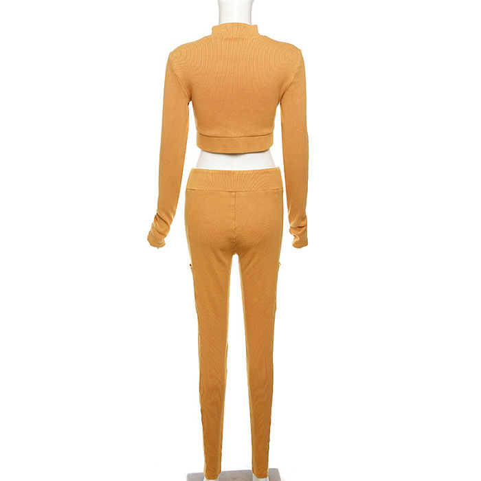 SUPER WHOLESALE |  Pit Fabric Crop Tracking Top & Legging Bottom