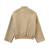 SUPER WHOLESALE | Sequins Front Pockets Coat