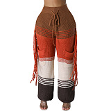 SUPER WHOLESALE |  Knitted Side Tassel Self-tied Pants
