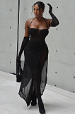 SUPER WHOLESALE | See-through Off Shoulder Dress with Shoulder Cover