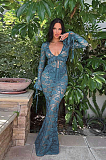 SUPER WHOLESALE | Rose Laced Front Tie Skirt Set