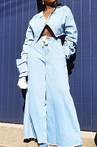 SUPER WHOLESALE | Tassel Hem Self Tie Loose Pants Set