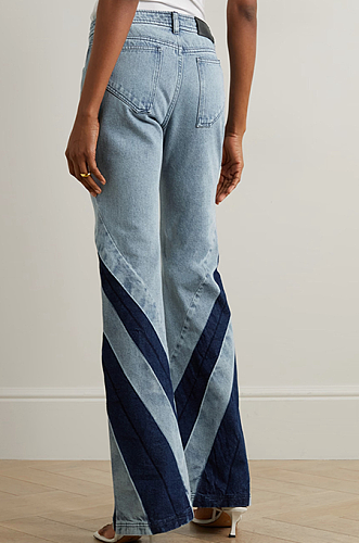 SUPER WHOLESALE | Two Tones Bandeau Jeans Set