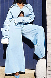 SUPER WHOLESALE | Tassel Hem Self Tie Loose Pants Set