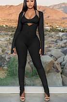 SUPER WHOLESALE | 3 Piece Waist Drawstring Leggings Set