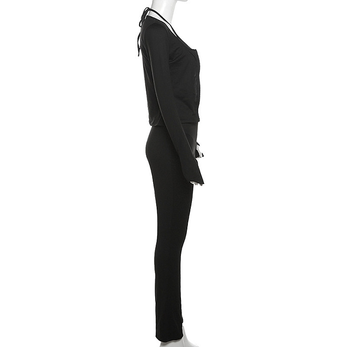 SUPER WHOLESALE | 3 Piece Waist Drawstring Leggings Set