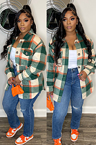 SUPER WHOLESALE | Plaid Thick Front Pocket Shirt Top