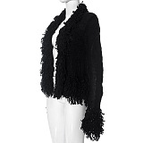 WHOLESALE | Knitted Tassel Hem Outwear
