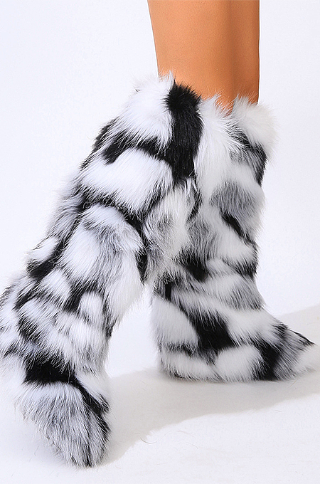 SUPER WHOLESALE | Furry Kneel High Boots