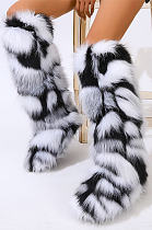 SUPER WHOLESALE | Furry Kneel High Boots