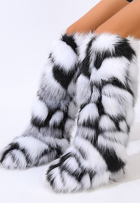 SUPER WHOLESALE | Furry Kneel High Boots