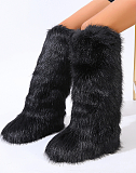 SUPER WHOLESALE | Furry Kneel High Boots