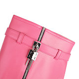SUPER WHOLESALE | Pu Material Zip Up Platform Boots