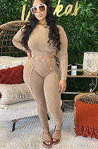 SUPER WHOLESALE | Body-Sharping Leggings Set in Apricot