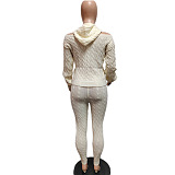 SUPER WHOLESALE | Knitted Open Shoulder Pants Set