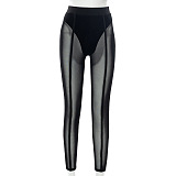 SUPER WHOLESALE | See-through Leggings in Black