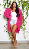 SUPER WHOLESALE |Tassel Oversize Cardigan in Rose Red