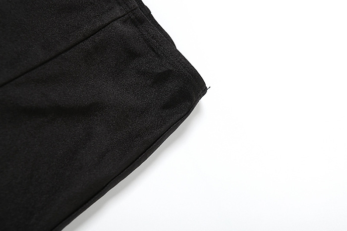 SUPER WHOLESALE |Plunging Neck Top with Thumb Hole Cuff, Leggings Pants Set in Black