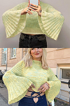 SUPER WHOLESALE | Knitted Flare Cuff Sweater