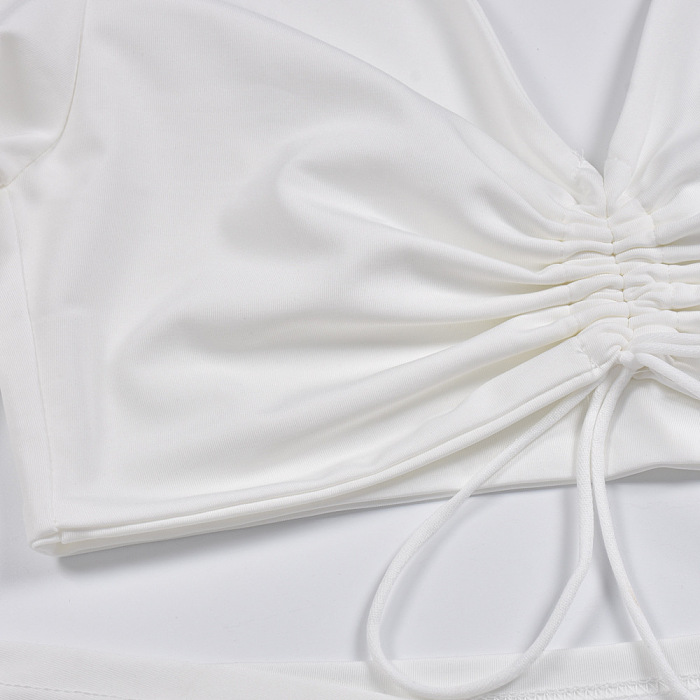 SUPER WHOLESALE | Split Skirt Set in White