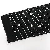 SUPER WHOLESALE | Rhinestone, Pearl,Feather Deco Mini Dress