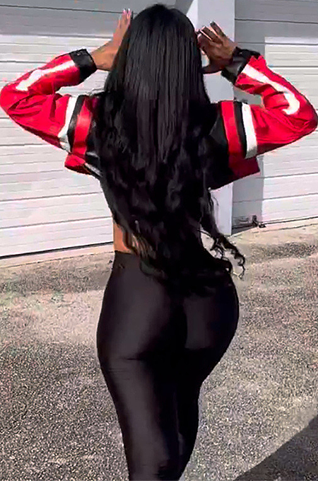 SUPER WHOLESALE | Pu Material 23 Track Jacket