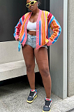 SUPER WHOLESALE | Color-block Knitted Cardigan