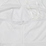 SUPER WHOLESALE | Beaded Asymmertrical Cut Jumpsuit