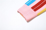 SUPER WHOLESALE | Color-block Knitted Cardigan