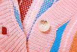 SUPER WHOLESALE | Color-block Knitted Cardigan