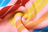 SUPER WHOLESALE | Color-block Knitted Cardigan