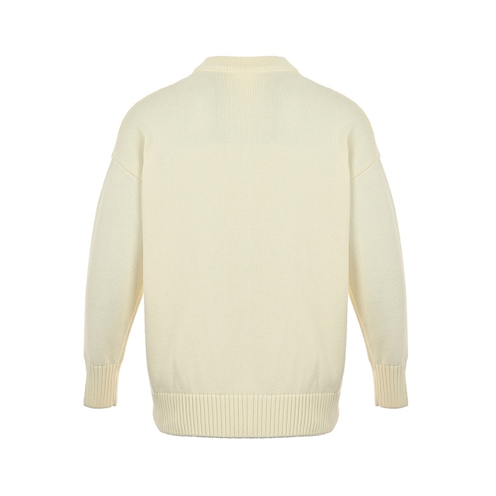 Wool Oversize Cardigan in Beige