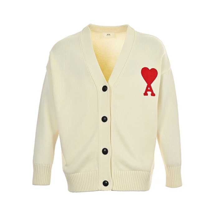 Wool Oversize Cardigan in Beige