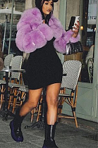 Artificial Puffer Furry Jacket