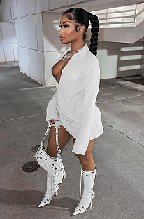 SUPER WHOLESALE | Layered Long Sleeve Dress 24ss Spring in White