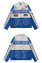 SUPER WHOLESALE | Race Jacket Top(Size runs large) in Blue